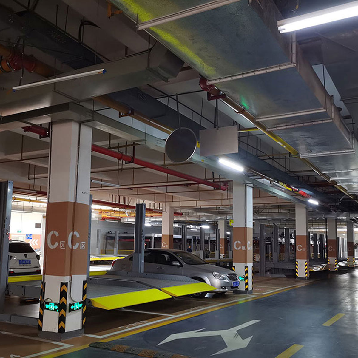 永平升降橫移式機(jī)械立體停車設(shè)備二手